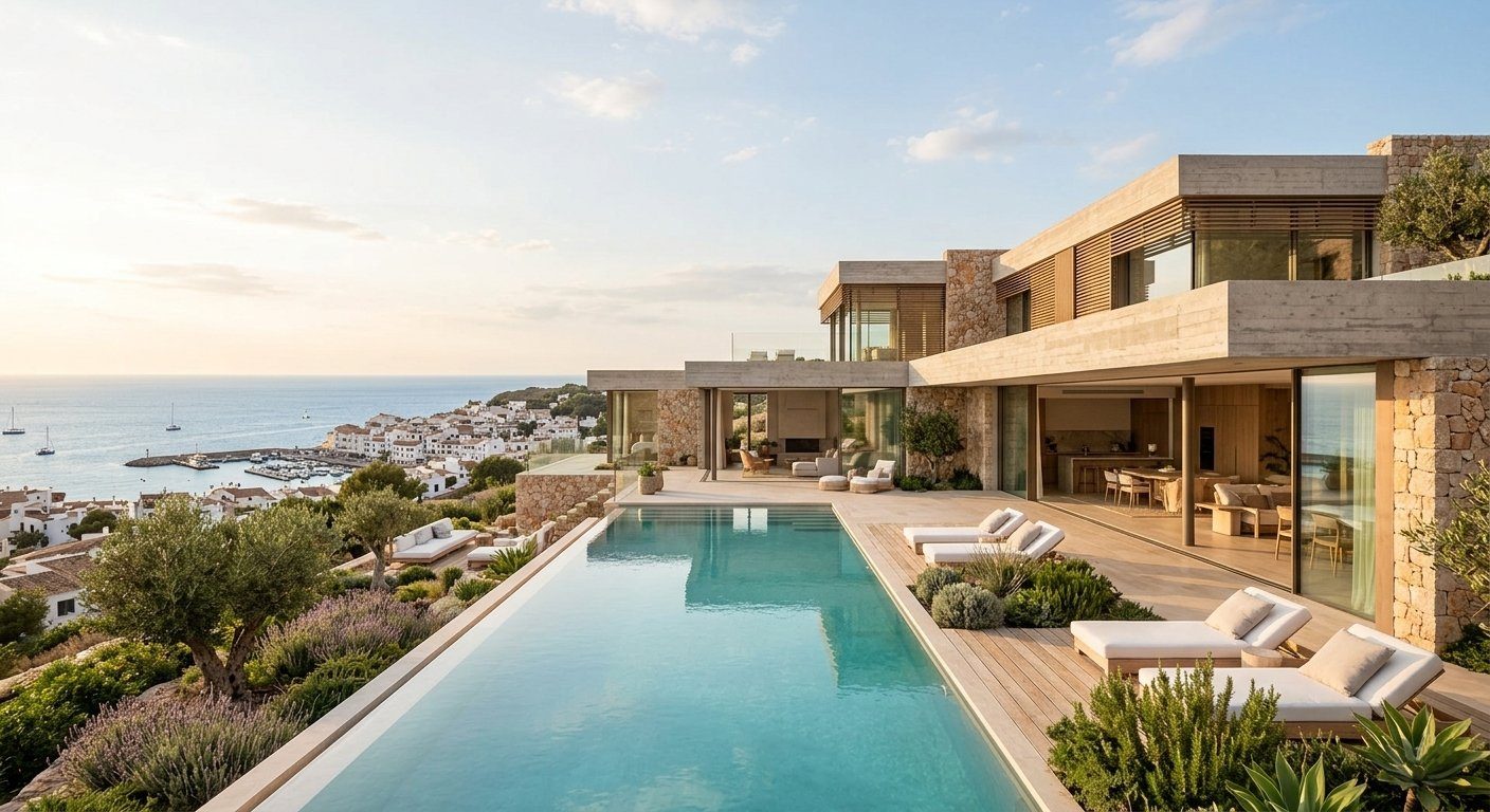 Villa moderna con piscina - Arquitectura ALONE